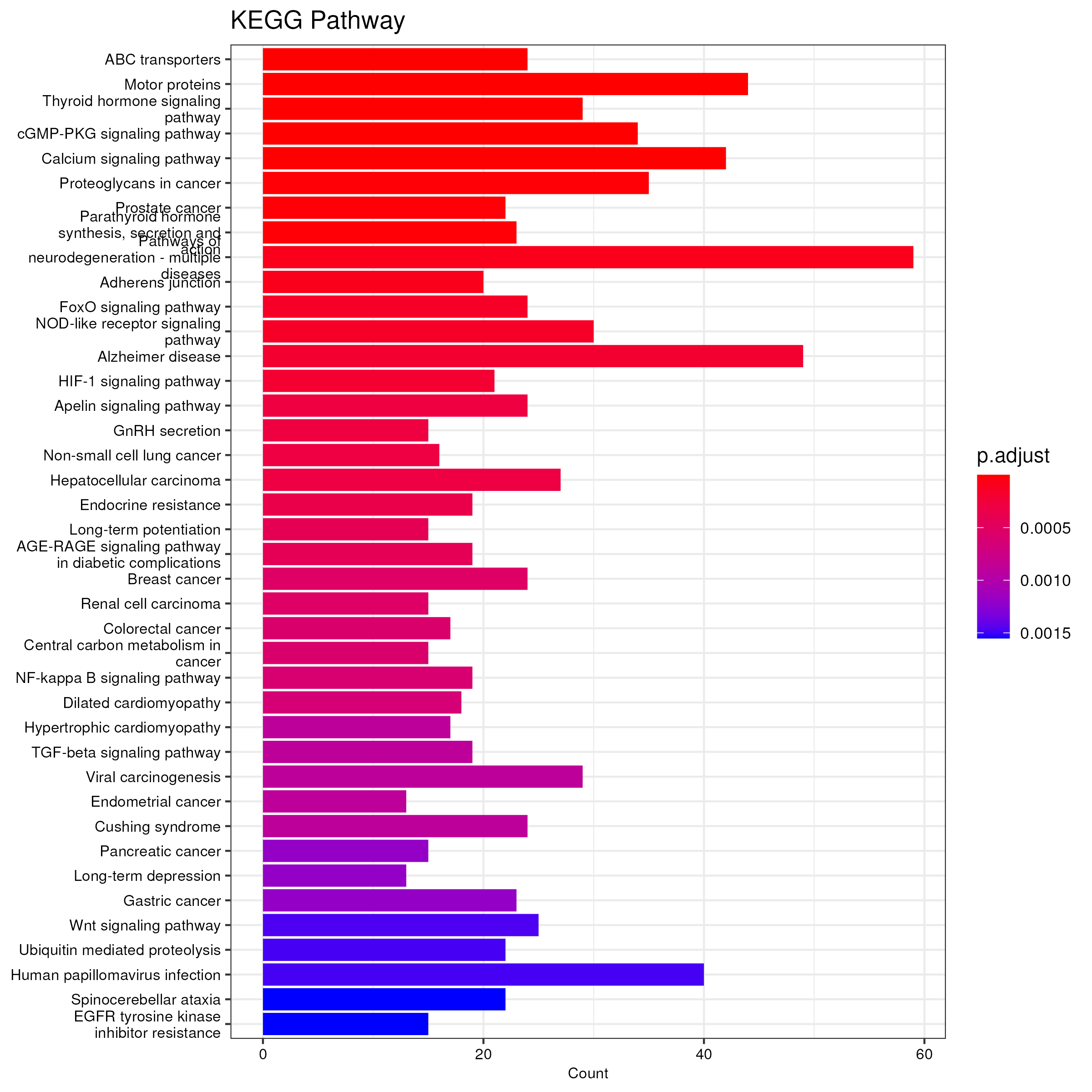 No signifant GO enrichment analysis result